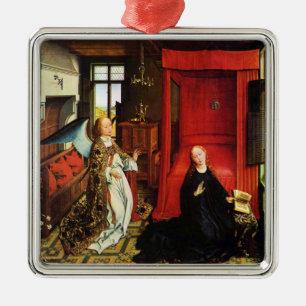 ANNUNCIATION ANGEL Archangel Gabriel en Virgin Metalen Ornament