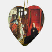 ANNUNCIATION ANGEL Archangel Gabriel, Virgin, Hear Keramisch Ornament (Links)