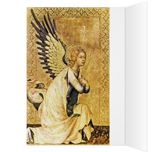 ANNUNCIATION ANGEL ,Gold Yellow ,Blue Sapphire (Intérieur (Gauche))