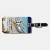 ANNUNCIATION ANGEL MONOGRAM BAGAGELABEL (Voorkant horizontaal)