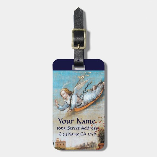 ANNUNCIATION ANGEL MONOGRAM BAGAGELABEL (Voorkant verticaal)