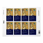 ANNUNCIATION ANGEL MONOGRAM, Blue Sapphire Etiket (Full Sheet)