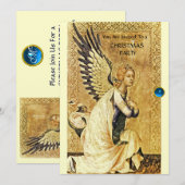 ANNUNCIATION ANGEL MONOGRAM, Blue Sapphire, Gold Kaart (Voorkant / Achterkant)