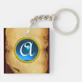 ANNUNCIATION ANGEL MONOGRAM, Blue Sapphire Sleutelhanger (Achterkant)