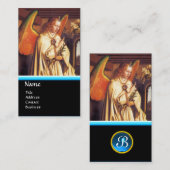 ANNUNCIATION ANGEL MONOGRAM, Blue Sapphire Visitekaartje (Voorkant / Achterkant)