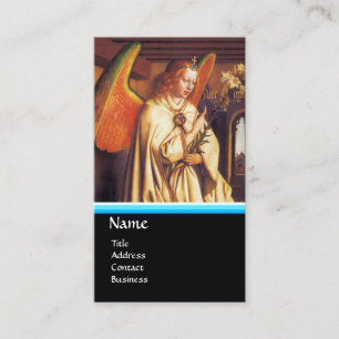 ANNUNCIATION ANGEL MONOGRAM, Blue Sapphire Visitekaartje