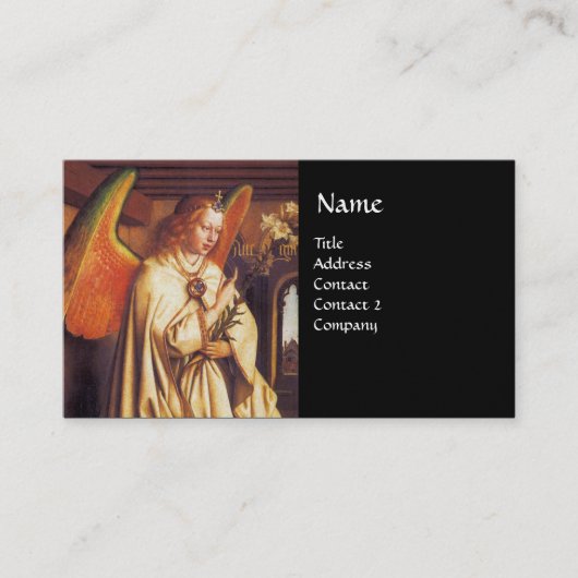 ANNUNCIATION ANGEL MONOGRAM, Blue Sapphire Visitekaartje (Voorkant)