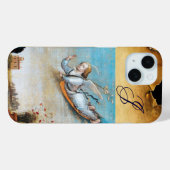 ANNUNCIATION ANGEL MONOGRAM, bruin perkament Case-Mate iPhone Case (Achterkant (horizontaal))