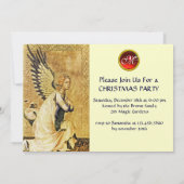 ANNUNCIATION ANGEL MONOGRAM, Red Ruby champagne Kaart (Achterkant)