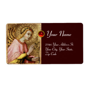 ANNUNCIATION ANGEL, Red Ruby Etiket
