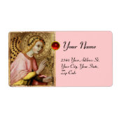 ANNUNCIATION ANGEL, Red Ruby Etiket (Voorkant)