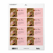 ANNUNCIATION ANGEL, Red Ruby Etiket (Full Sheet)