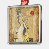 ANNUNCIATION ANGEL Red Ruby Metalen Ornament (Links)