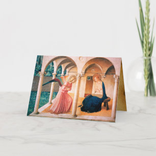 ANNUNCIATION Fra Beato Angelico Old Irish Blessing Kaart