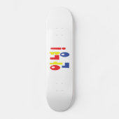 Annyeong. Koreaanse Hi-Hallo 안 녕 Hangul Language Skateboard (Voorkant)