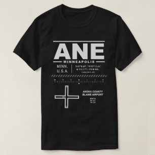 Anoka County Blaine Airport ANE USAA T-shirt