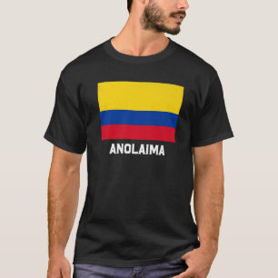 Anolaima Colombia vlag Emblem Escudo Bandera Crest T-shirt