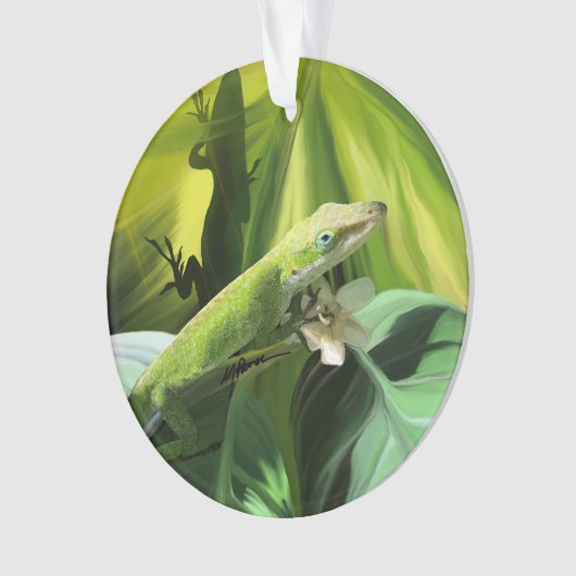 Anole Lizard  Ornament (voorkant)