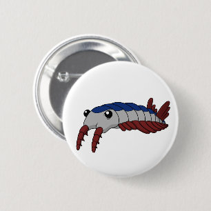 Anomalocaris - prehistorisch dier ronde button 5,7 cm