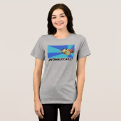 Anomalocaris! prehistorisch dier Tri-Blend shirt (Voorkant volledig)