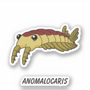 Anomalocaris - Prehistorisch Zee Creature Vinyl Sticker
