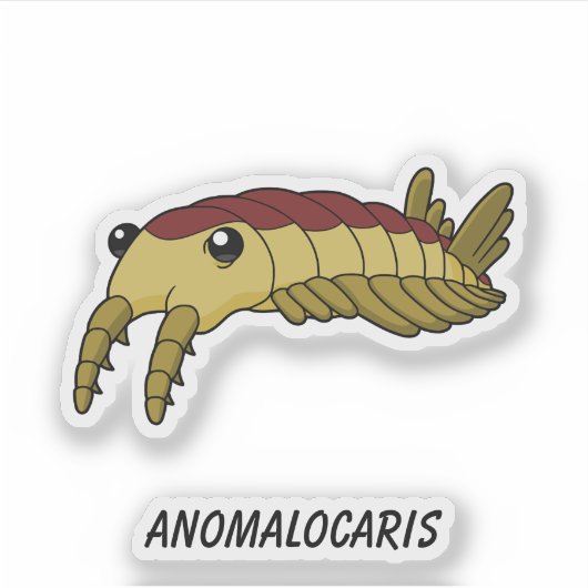 Anomalocaris - Prehistorisch Zee Creature Vinyl Sticker (Voorkant)