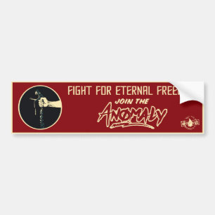 "Anomaly" van de fontein Bumpersticker