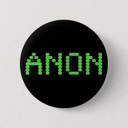 Anon die internetvrijheid behoudt ronde button 5,7 cm (Voorkant)