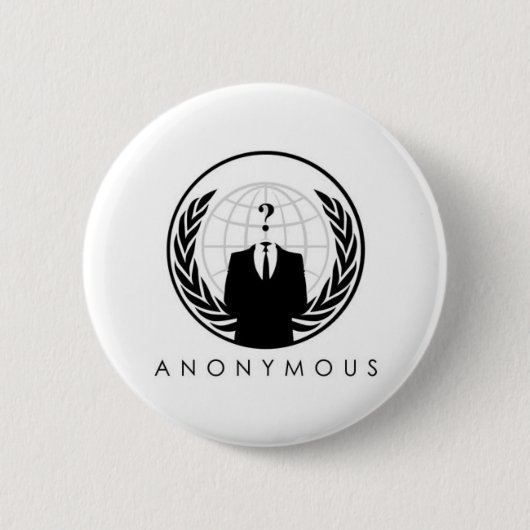 anon-logo ronde button 5,7 cm (Voorkant)