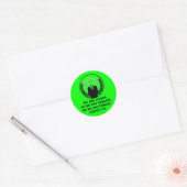 Anon-ronde sticker (Envelop)