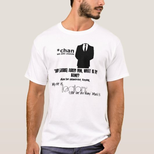 Anon~ We zijn Legion T-shirt (Voorkant)