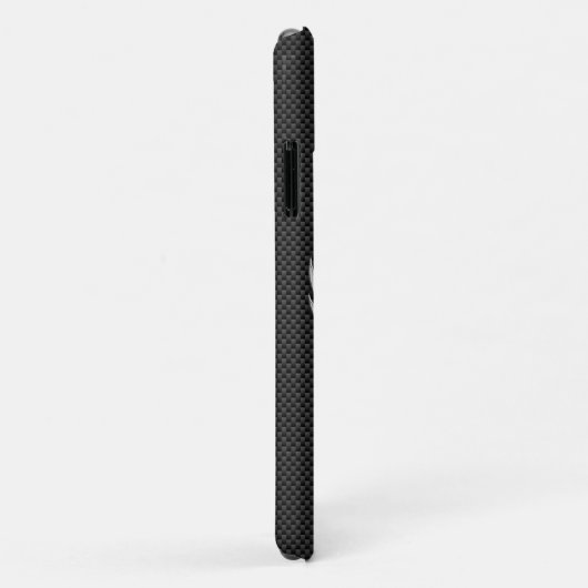 Anoniem Chroom op koolstofvezel Case-Mate iPhone Case (Achterkant/rechts)