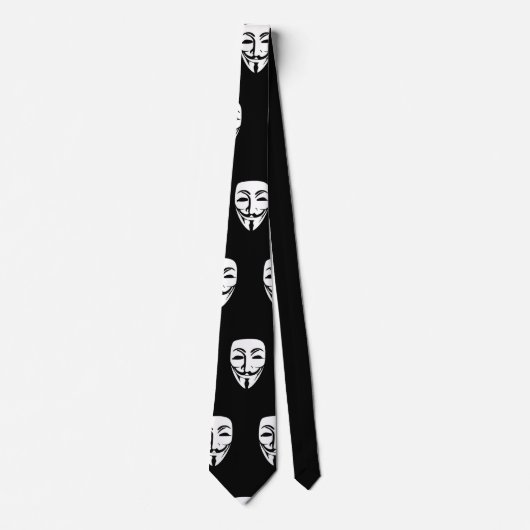 Anoniem gezichtsfeest stropdas (Voorkant)