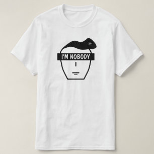 Anoniem Niemand Mysterieus Cartoon Gezicht T-shirt