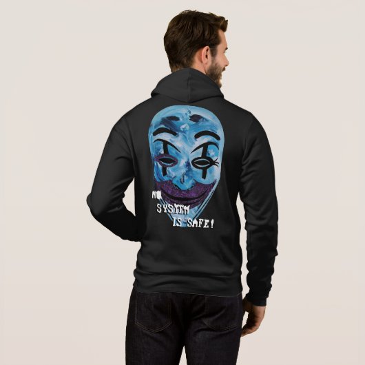 Anoniem Ontmaskerd Hoodie (Achterkant volledig)