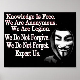 Anoniem Poster