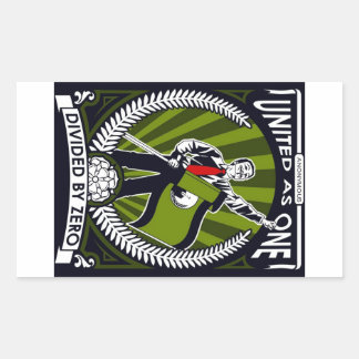 Anoniem Rechthoekige Sticker