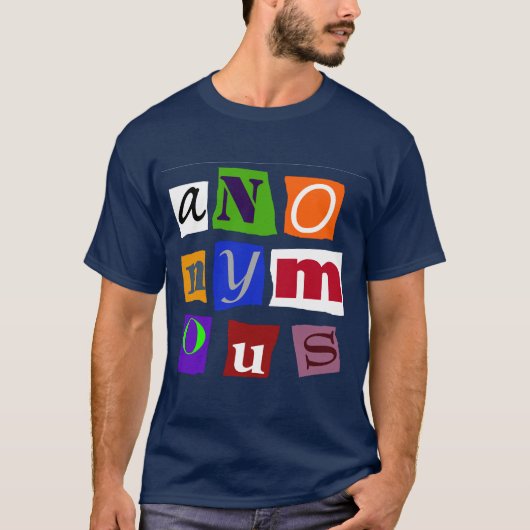 anoniem t-shirt (Voorkant)