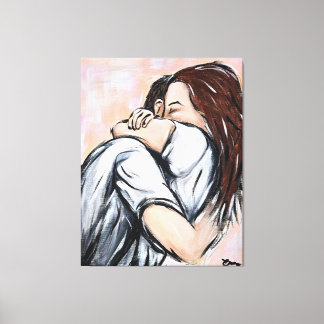 Anoniem tweetal 1 canvas afdruk