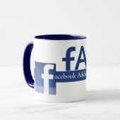 Anonieme Facebook-berichten Mok (Voorkant links)