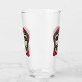 Anonieme Hacker Skull Glas (Links)