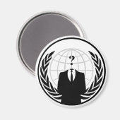 Anonieme internationale Logo Magneet (Voorkant / Achterkant)