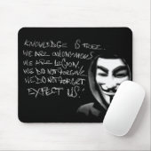 Anonieme kennis is gratis muizepad muismat (Met muis)