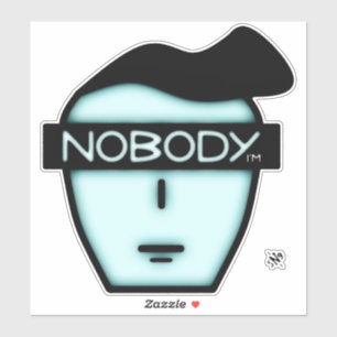 Anonieme niemands gezicht v2 sticker