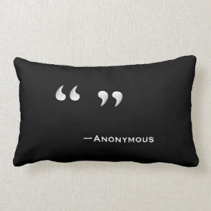 Anonieme Quote Pillow (vierkant of rechthoekig) Kussen