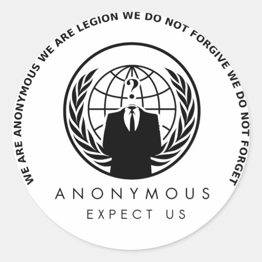 Anonieme sticker (Voorkant)