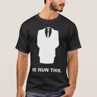 Anonieme T-Shirt "WE ZULLEN DIT" zwart
