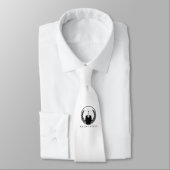 Anonieme witte Stropdas (logo) (Gebonden)