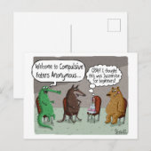 ANONLYMOUS MET KUSTDIEREN BRIEFKAART (Voorkant / Achterkant)