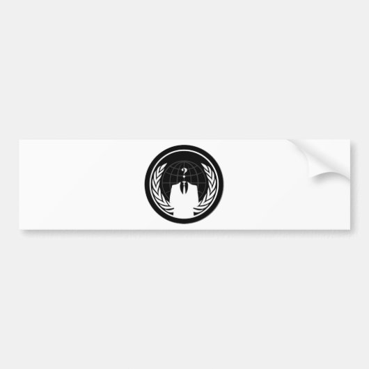 Anonykleding Bumpersticker (Voorkant)